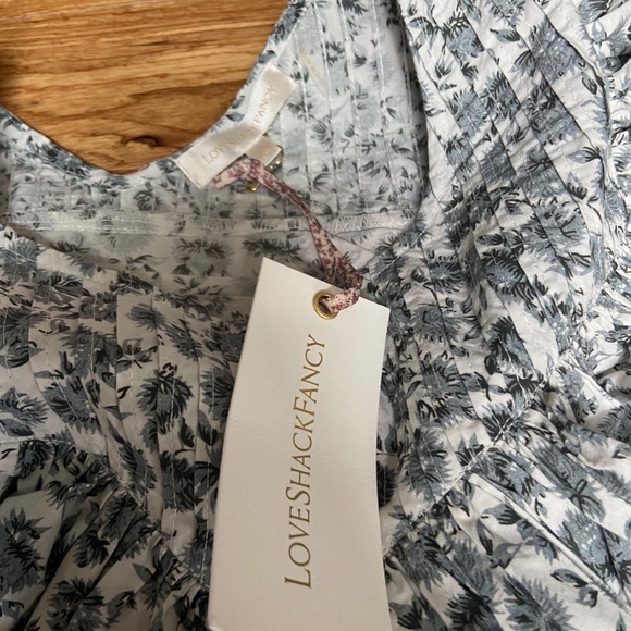 NWT LoveShackFancy LSF Floreen dress in warm grey size XS - Picture 14 of 16